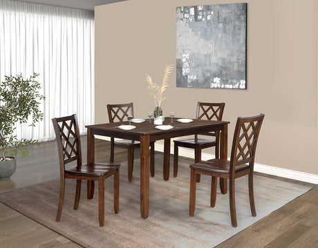 Yamhill Dark Cherry 5 Pc. Dining Room Set - Ornate Home