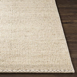 Yaniklar Beige Flat Woven Wool Rug - Ornate Home