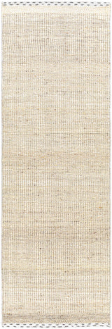Yaniklar Beige Flat Woven Wool Rug - Ornate Home