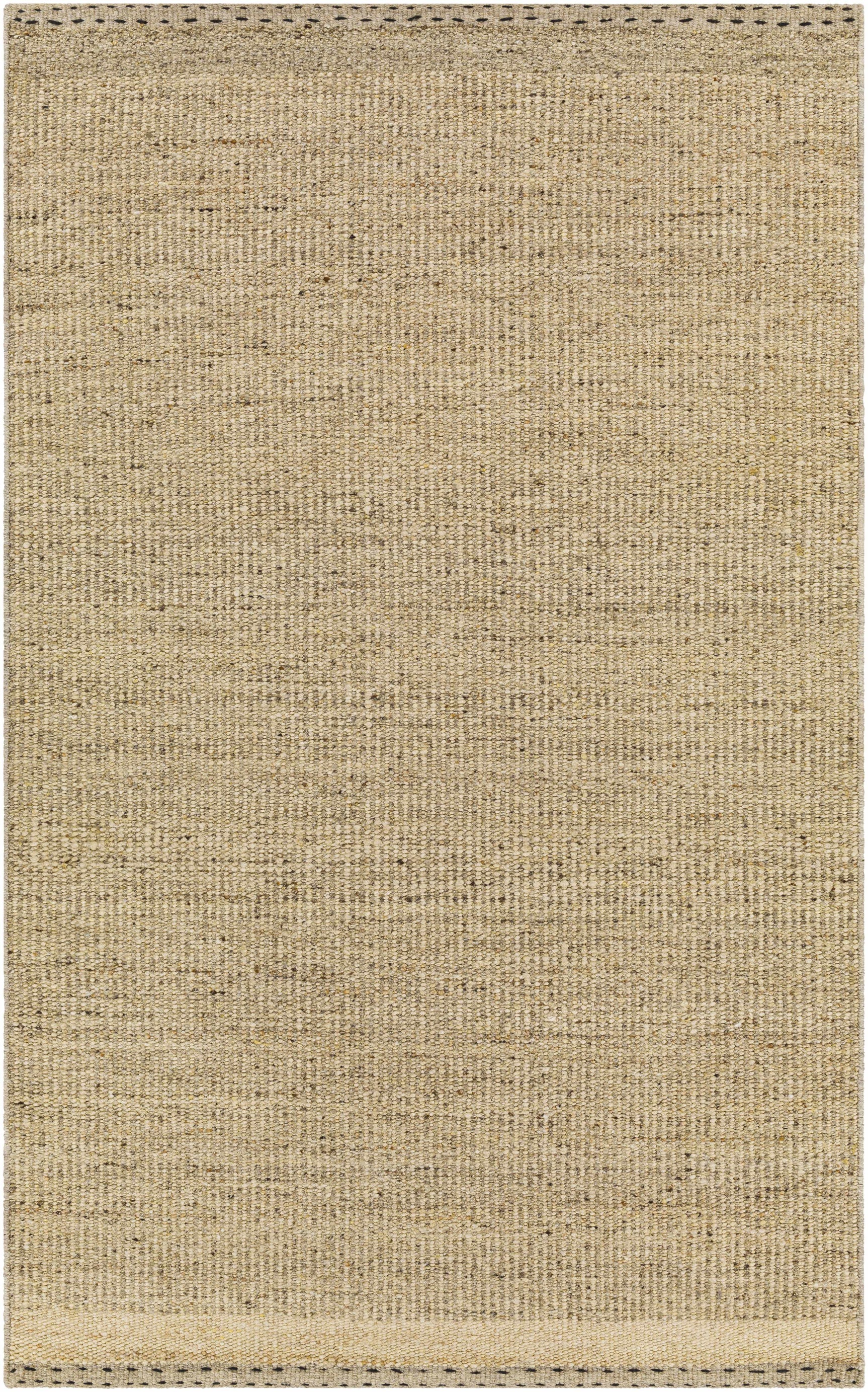 Yaniklar Beige Flat Woven Wool Rug - Ornate Home