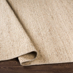 Yaniklar Beige Flat Woven Wool Rug - Ornate Home