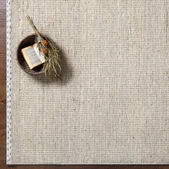 Yaniklar Beige Flat Woven Wool Rug - Ornate Home