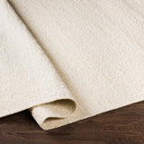 Yaniklar Cream Flat Woven Wool Rug - Ornate Home