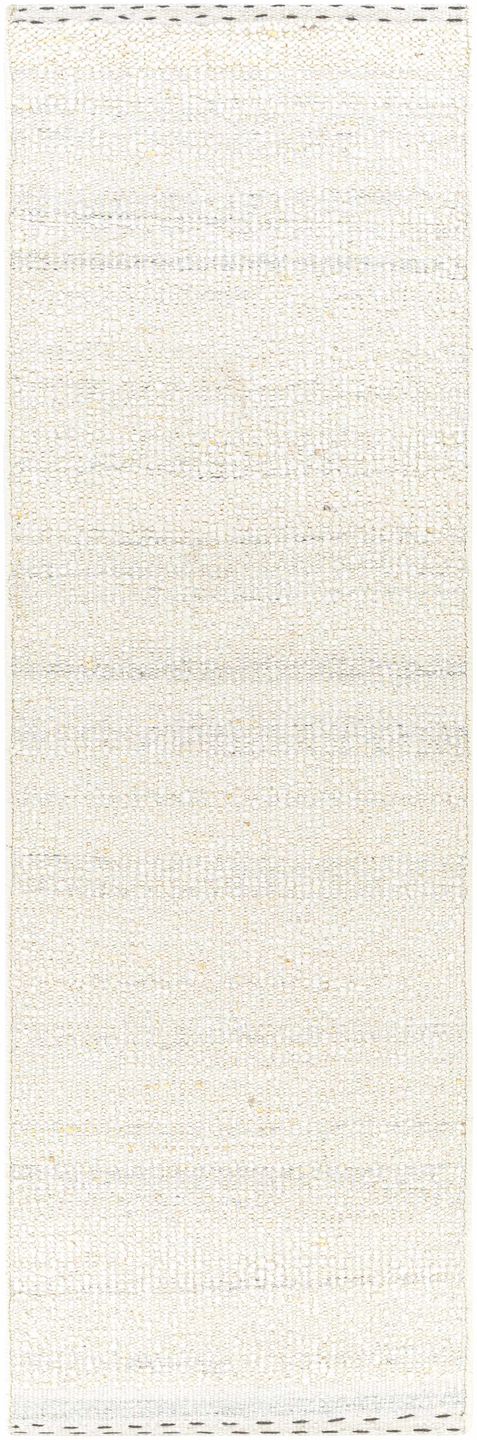 Yaniklar Cream Flat Woven Wool Rug - Ornate Home