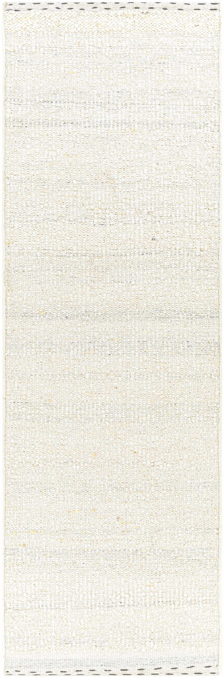 Yaniklar Cream Flat Woven Wool Rug - Ornate Home