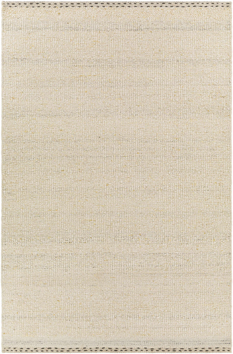 Yaniklar Cream Flat Woven Wool Rug - Ornate Home