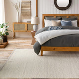 Yaniklar Cream Flat Woven Wool Rug - Ornate Home