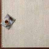 Yaniklar Cream Flat Woven Wool Rug - Ornate Home