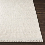Yaniklar Cream Flat Woven Wool Rug - Ornate Home