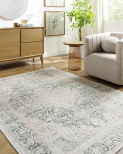 Yanis Vintage Flat Pile Washable Rug - Ornate Home