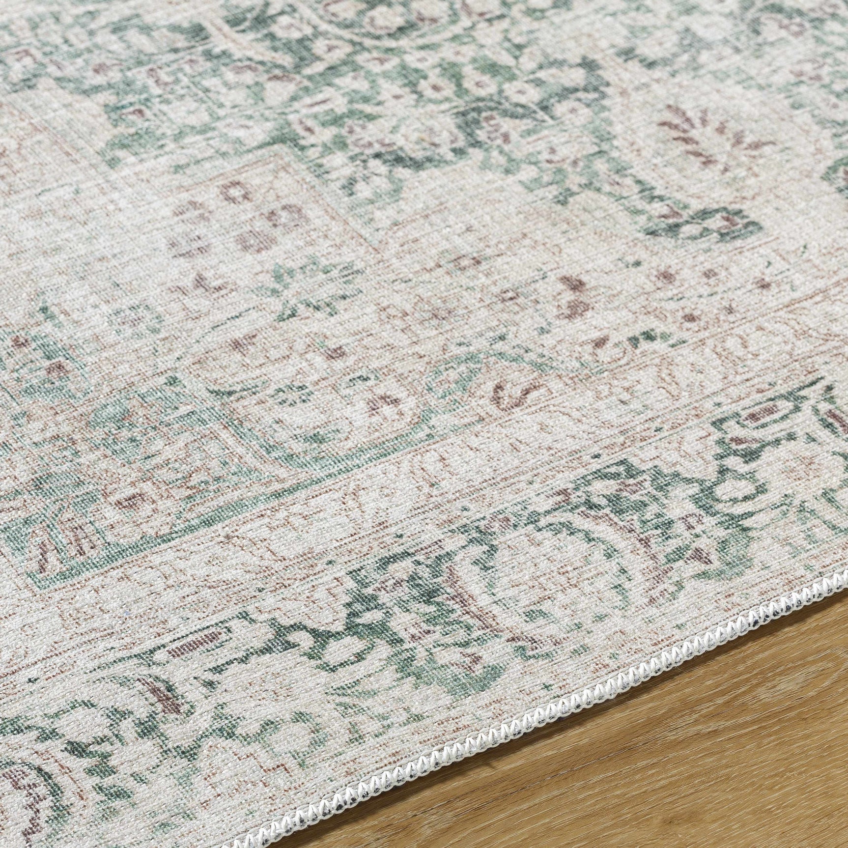 Yanis Vintage Flat Pile Washable Rug - Ornate Home
