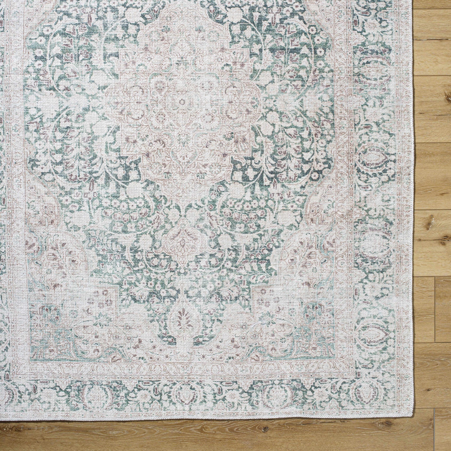 Yanis Vintage Flat Pile Washable Rug - Ornate Home