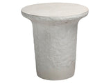 Yanis White Outdoor Side Table - Ornate Home