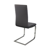 Yannis Chrome Metal/Gray Side Chair (Set of 2) - Ornate Home