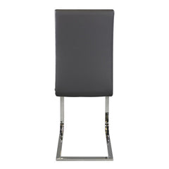 Yannis Chrome Metal/Gray Side Chair (Set of 2) - Ornate Home