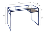 Yasin Blue & Glass Desk - Ornate Home