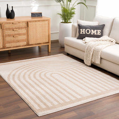 Yasuo Beige Washable Area Rug - Ornate Home