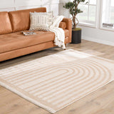 Yasuo Beige Washable Area Rug - Ornate Home