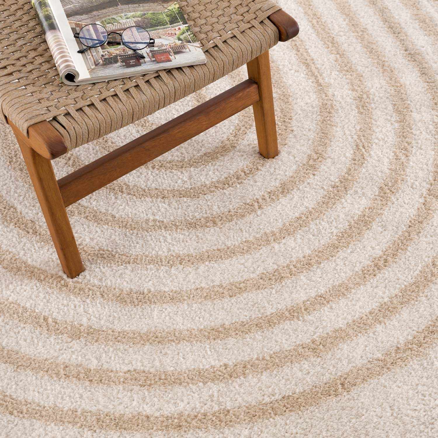 Yasuo Beige Washable Area Rug - Ornate Home