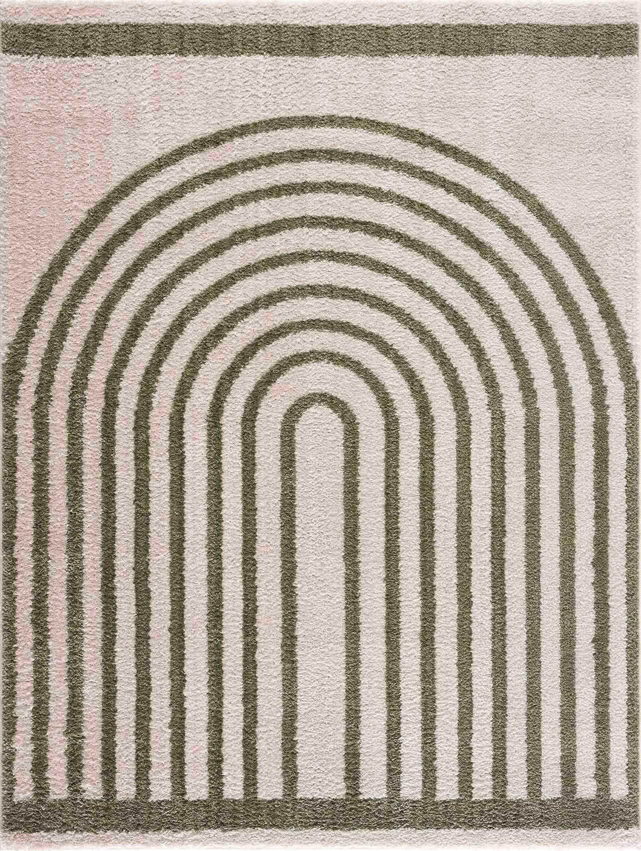 Yasuo Green Washable Area Rug - Ornate Home