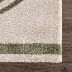 Yasuo Green Washable Area Rug - Ornate Home
