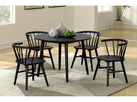 Yate Black 5 Piece Dining Set - Ornate Home
