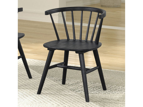 Yate Black Dining Chair (Set of 2) - Ornate Home