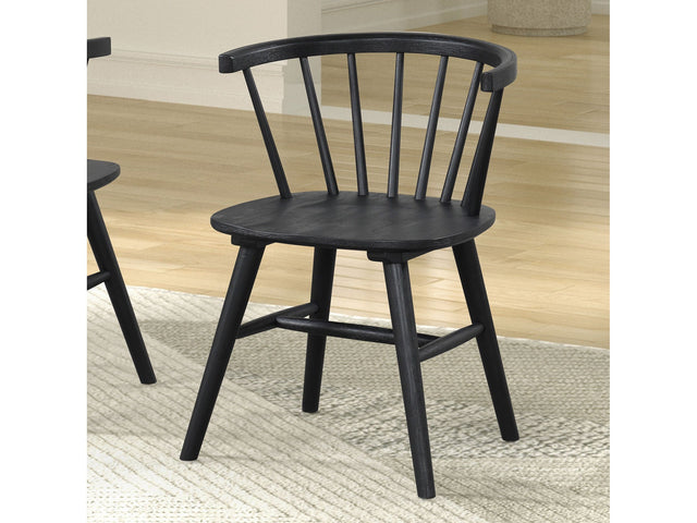 Yate Black Dining Chair (Set of 2) - Ornate Home