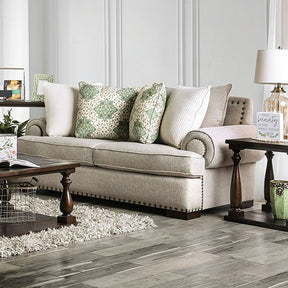 Yates Beige Loveseat - Ornate Home