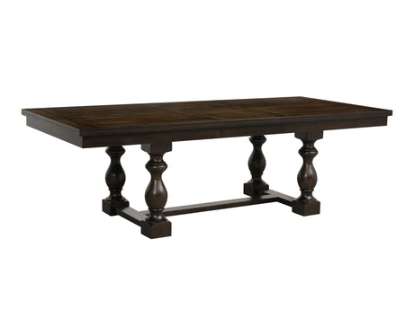 Yates Burnished Dark Oak Dining Table - Ornate Home