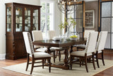 Yates Burnished Dark Oak Dining Table - Ornate Home