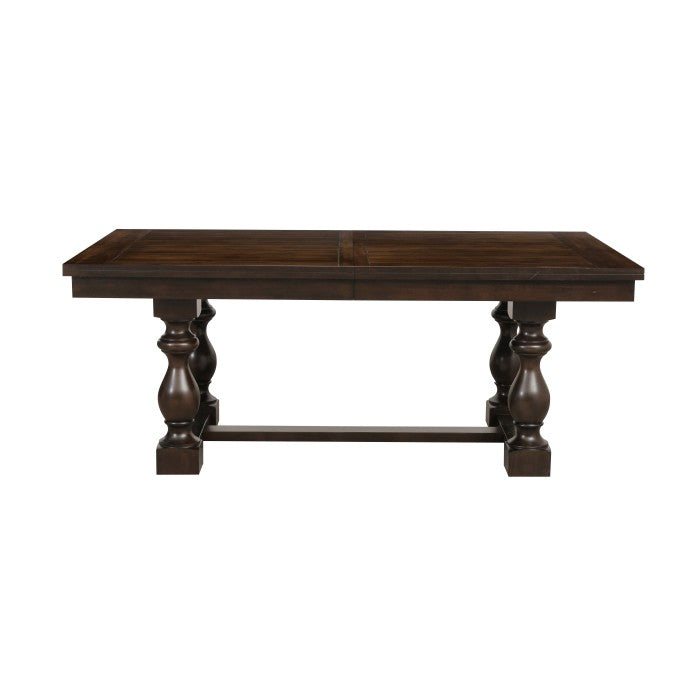 Yates Burnished Dark Oak Dining Table - Ornate Home