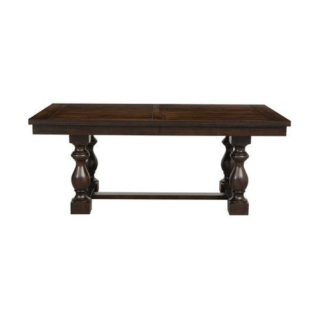 Yates Burnished Dark Oak Dining Table - Ornate Home
