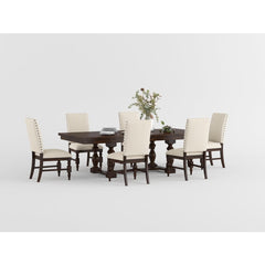 Yates Burnished Dark Oak Dining Table - Ornate Home