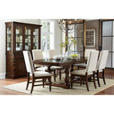 Yates Burnished Dark Oak Dining Table - Ornate Home