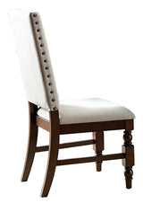 Yates Cream/Burnished Dark Oak Side Chair (Set of 2) - Ornate Home