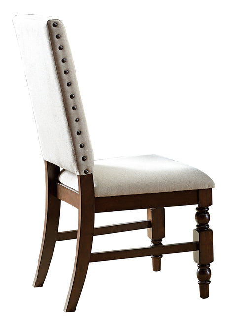 Yates Cream/Burnished Dark Oak Side Chair (Set of 2) - Ornate Home