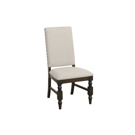 Yates Cream/Burnished Dark Oak Side Chair (Set of 2) - Ornate Home