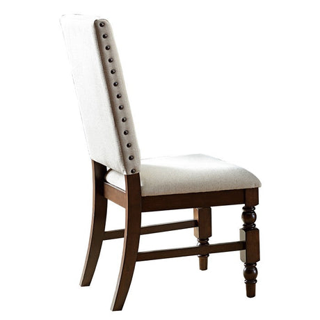 Yates Cream/Burnished Dark Oak Side Chair (Set of 2) - Ornate Home