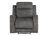 Yates Dark Gray Reclining Chair - Ornate Home