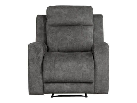 Yates Dark Gray Reclining Chair - Ornate Home