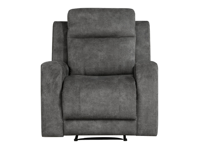 Yates Dark Gray Reclining Chair - Ornate Home