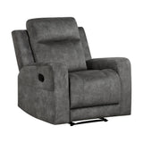 Yates Dark Gray Reclining Chair - Ornate Home