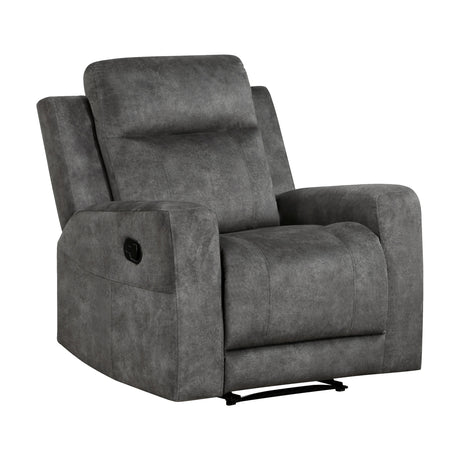 Yates Dark Gray Reclining Chair - Ornate Home