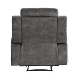 Yates Dark Gray Reclining Chair - Ornate Home