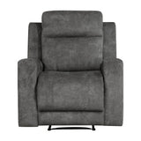 Yates Dark Gray Reclining Chair - Ornate Home