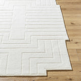 Yavor White Geometric Area Rug - Ornate Home