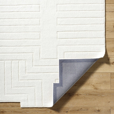 Yavor White Geometric Area Rug - Ornate Home