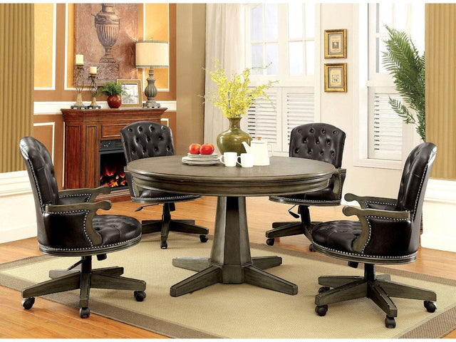 Yelena Gray 5 Pc. Dining Set - Ornate Home