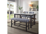 Yelena Weathered Espresso Counter Height Bench - Ornate Home